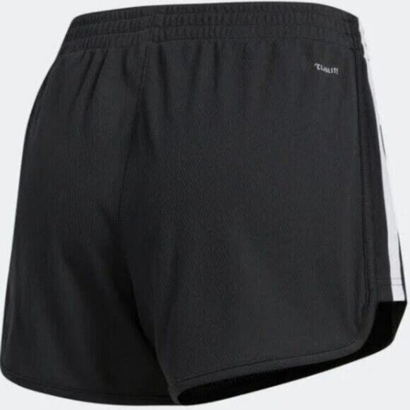 Adidas Women Size Small Shorts Training Athletic 3-Striped Black Workout Running - Picture 2 of 9